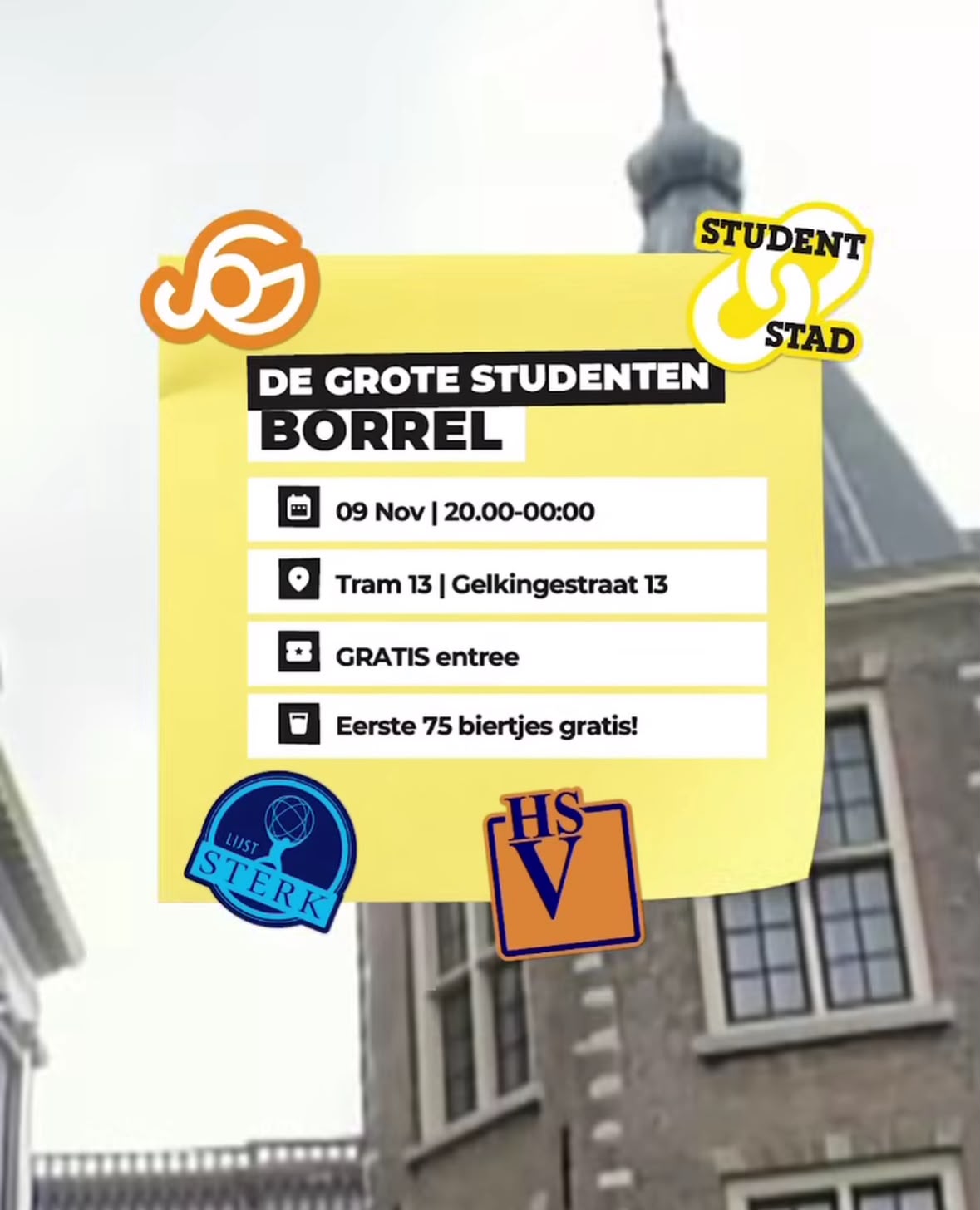Student&Stad combi borrel